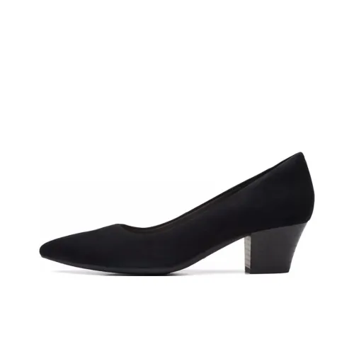 Clarks TERESA STEP Грубый каблук Высокие каблуки 5,7 см Женские Черный