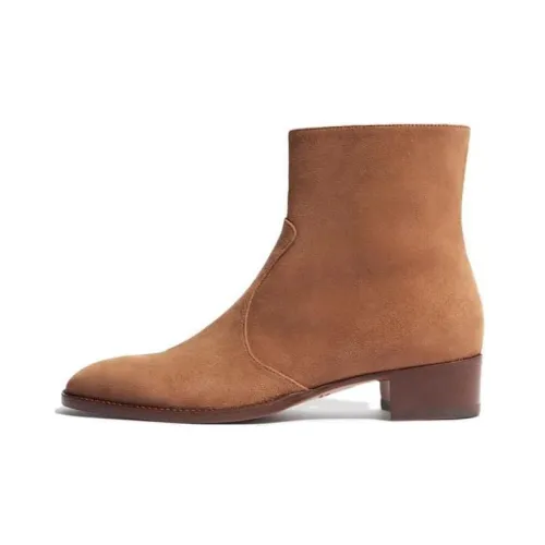 SCAROSSO Ботильоны 5 см Мужской Светлый Умбра