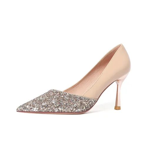 WEISHIBANGWEI Узкий каблук Высокие каблуки 7,5CM Женские