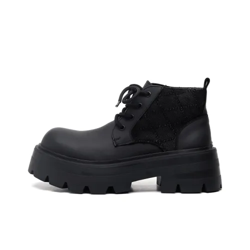 SHUPATE Короткий Мартин Ботин Мужской Черный