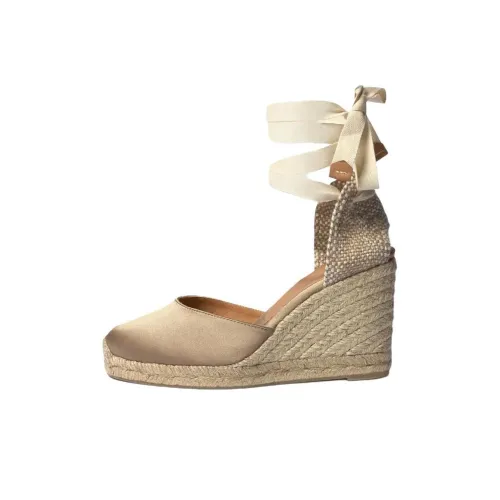 Castañer Carina Клин-каблук Высокие каблуки Женские Бежевый Коричневый