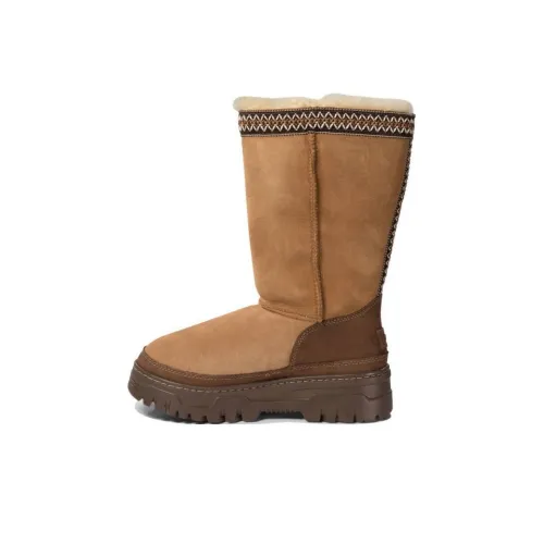 UGG Короткий MID Голень Сноубутсы Женские Бежевый