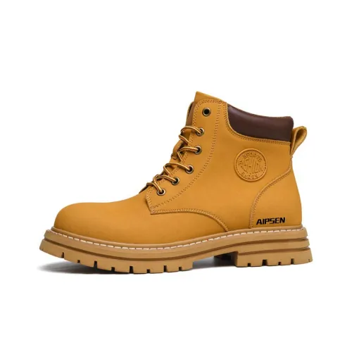 AIPSEN Короткий Мартин Boot Унисекс Матовый Желтый