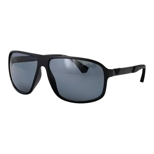 EMPORIO ARMANI Нерегулярная форма Солнцезащитные очки Мужской Черный