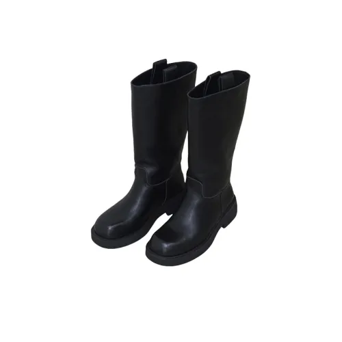 Mooreyu Atelier Колено Высокие сапоги 4CM Женские Черный