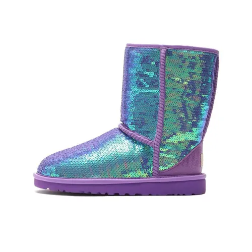 UGG CLASSIC SHORT Sparkles Nav Короткий Снекер Женские Ярко-фиолетовый