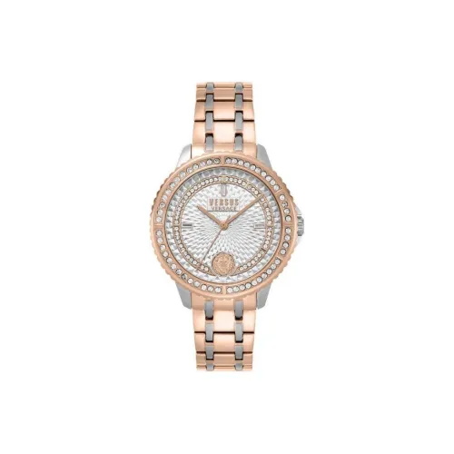 VERSUS Women's Watch Кварцевый механизм ремешок из нержавеющей стали 38 мм серебристый циферблат
