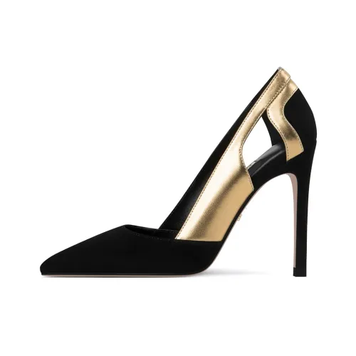 FABEIFEI Узкий каблук Высокие каблуки 10,5 см Женские Золотой