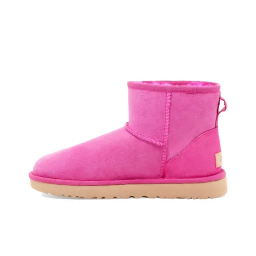 Ботинки UGG Classic Mini II сноубутсы женские фуксия
