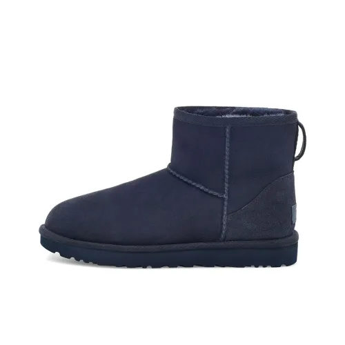 UGG CLASSIC MINI Термическое покрытие Короткие снегобутсы Женские Темно-синий