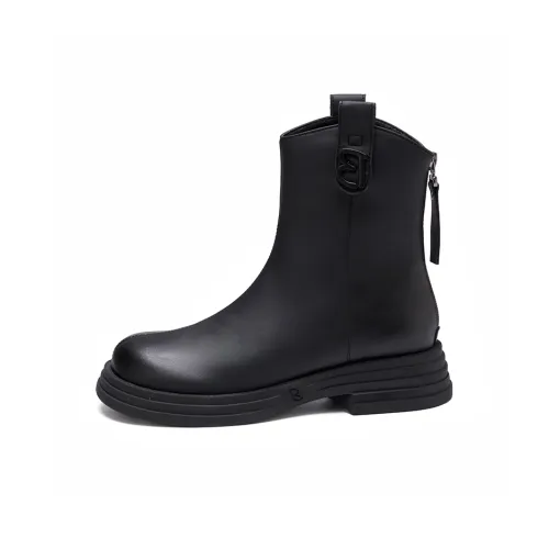 BAIJIHONG Ботильоны 4CM Женские Черный