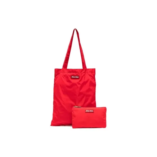 MIU MIU Нейлоновая сумка-тоут сумка для покупок женская красная