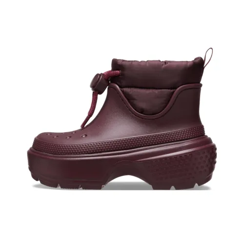 Crocs Stomp Puff Boot Botulки Унисекс Вишнево-Красный