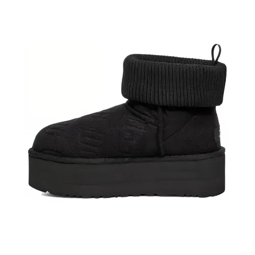 UGG Короткие Снежные Ботинки Женские Черные