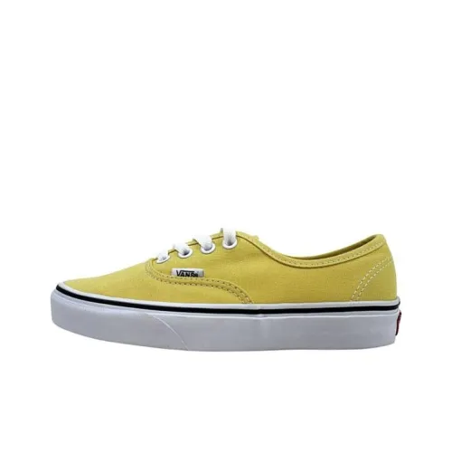 Vans Authentic Low Top Скейтборд Кроссовки Унисекс Желтые