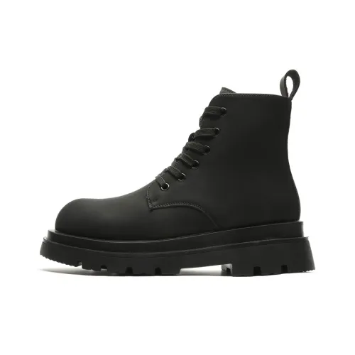 Chi Wolf Короткий Мартин Ботин Мужской Черный