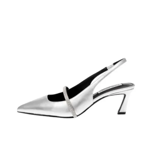 STEVE MADDEN Высокие каблуки Серебряные Женские