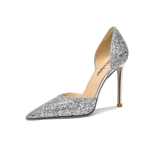 Lily Wei Узкий каблук Высокие каблуки Женские Серебряные