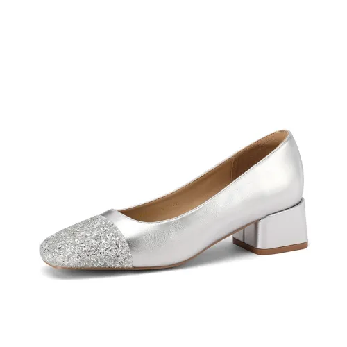 Mulinsen Квадратный каблук Высокие каблуки 4CM Женские