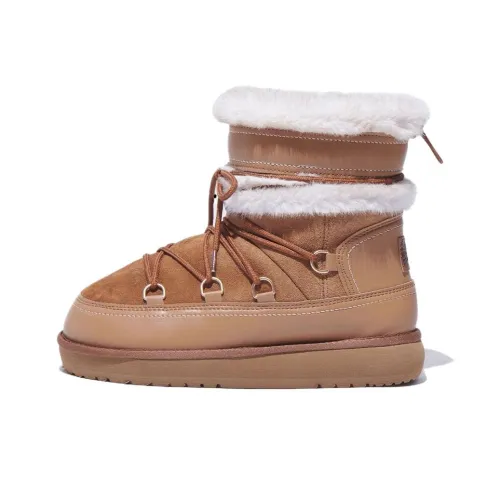 Rockfish Weatherwear Короткие Сноубутсы Женские Каштановые