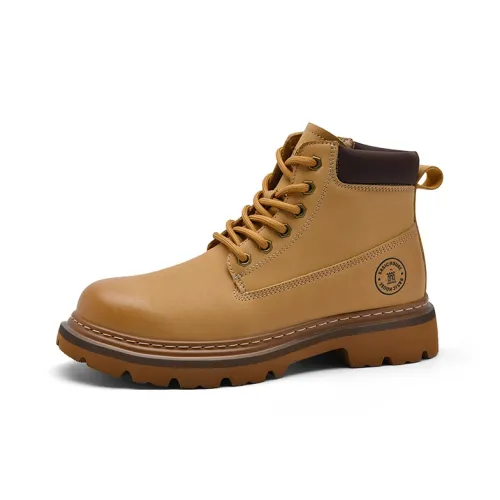 BASIC HOUSE ботинки Martin желтые мужские