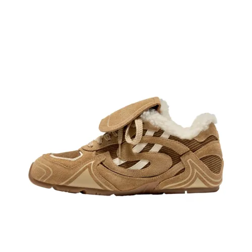 SHOESZOOO Повседневные Низкие Топы Цвет Ириски с Подкладкой из Флиса Женские