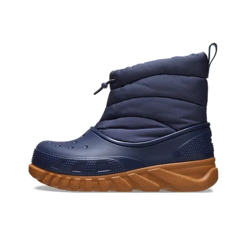 Crocs Duet Ma Slip-Resistant Short Booties Marine Blue Crocs Duet Ma противоскользящие короткие ботильоны морского синего цвета