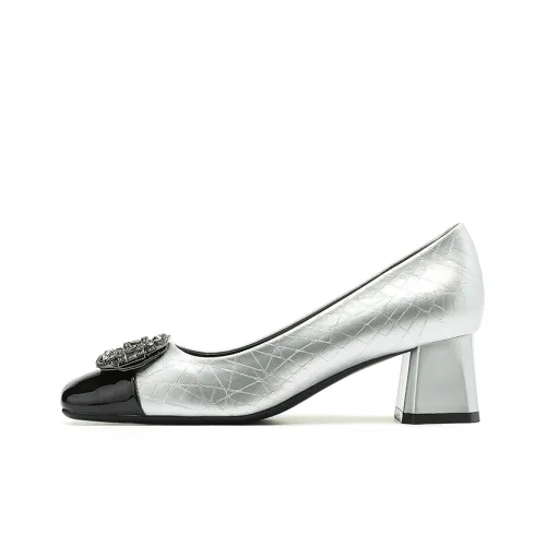 Zubumei Грубый каблук Высокие каблуки 5 см Женские