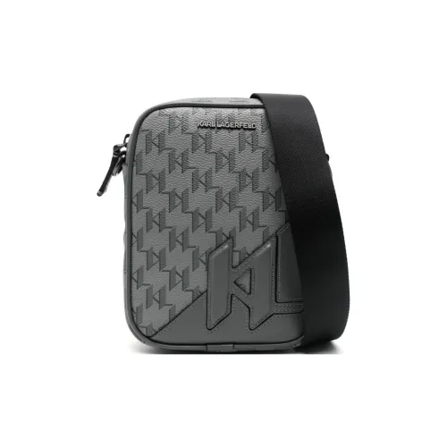 Karl Lagerfeld ПУ (полиуретан) Сумка через плечо Женская Средняя Серая