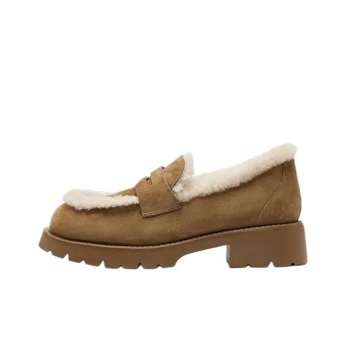 Staccato Mocha с наполнителем лоферы 4CM женские коричневый