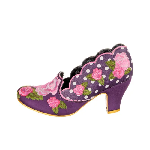 IRREGULAR CHOICE Розовый Для случая Грубый каблук Высокие каблуки 7,2 см Женский Фиолетовый