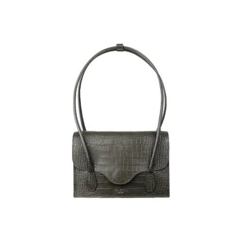 YESE STUDIO Elizabeth series Коровья кожа Одно плечо Подмышечный Сумка Женская Металлический зеленый