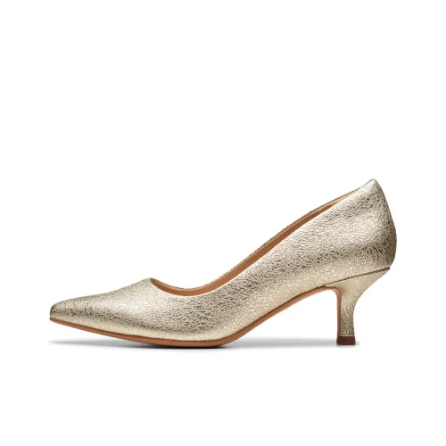 Clarks Грубый каблук Высокие каблуки 5,5 см Женские Золотые