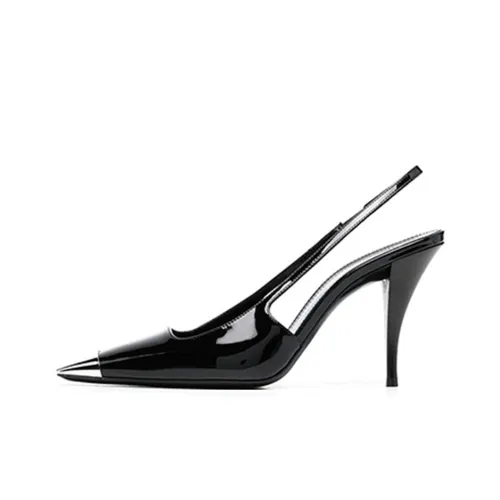 LANZA Высокие каблуки Черный железный Голова Сандалии Стиль Женские