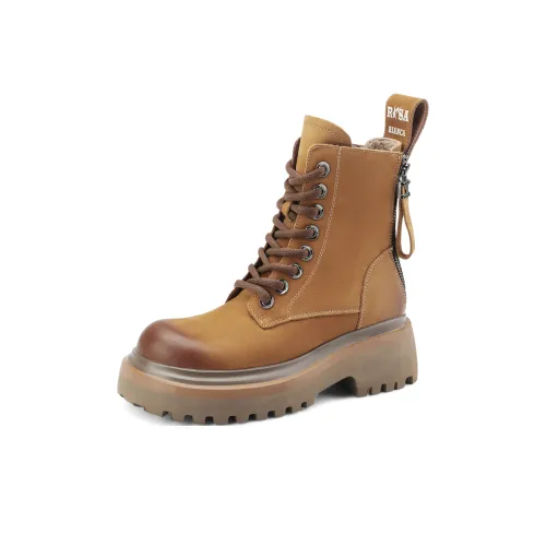 Rosa Bianca Желтый Ботинки Crew Martin Boot 5,5 см Женские
