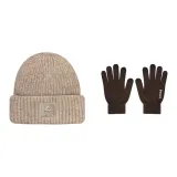 Коричневая кепка + кофейная перчатка