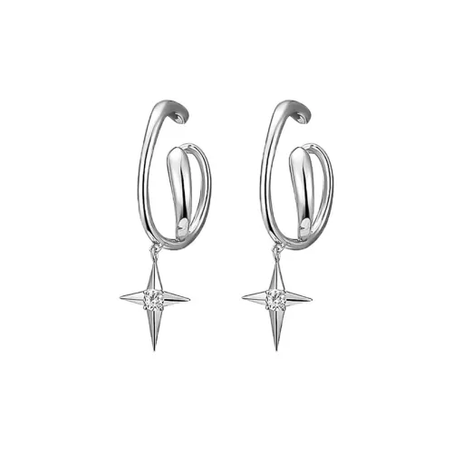 PAYMERY Гипоаллергенный гальванизированный сплав заколка для ушей костяной унисекс