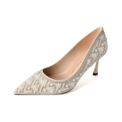 Beijiani Узкий каблук Высокие каблуки 7 см Женские Абрикос