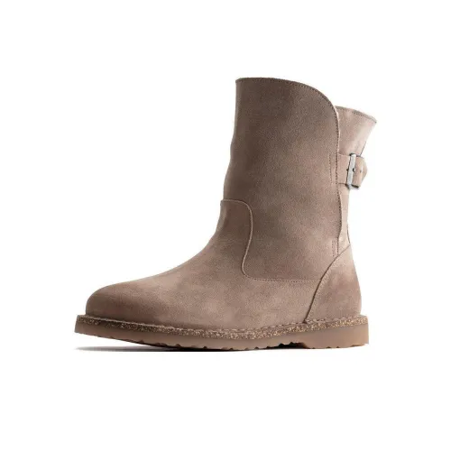 Ботильоны Birkenstock женские цвет тауповый узкая версия