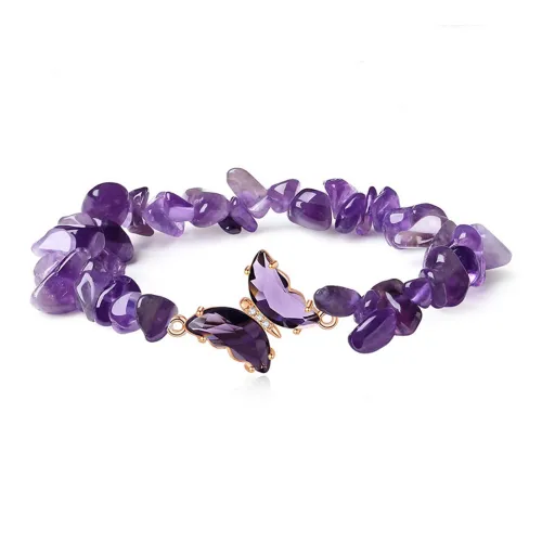 HOLLY RYAN Сплав Искусственный кристалл Новый китайский стиль Благоприятный Бабочка Браслет с бусинами Женские