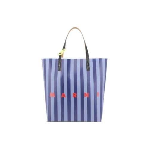 MARNI Телячья кожа Тоут Сумка Сумка для покупок Сумка Мужская Светло-синяя
