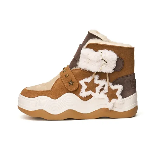 Joy Mario Термический Увеличивающий Высоту Противоскользящий Короткий MID Ботинки для снега Женские