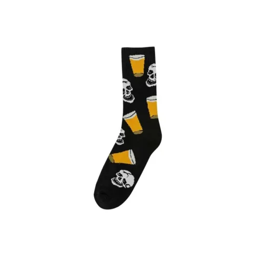 VANS 1 Пачка Черные Мужские Носки до Икры MID