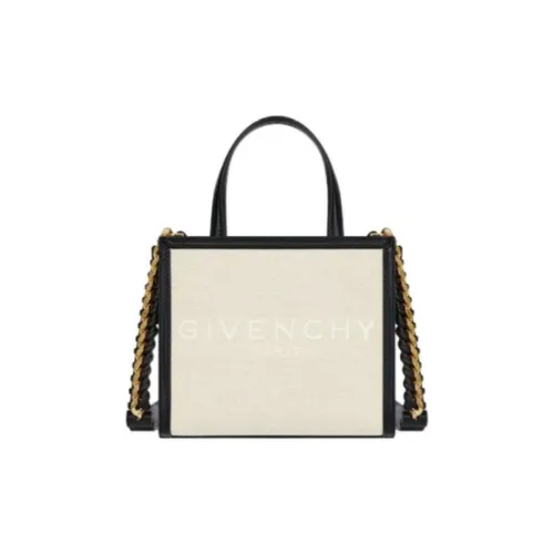 GIVENCHY Хлопок с льном тоут сумка сумка для покупок сумка через плечо мини сумка женская бежевый и черный