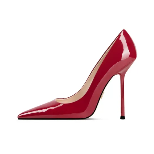 FABEIFEI Узкий каблук Высокие каблуки 11 см Женские Красный