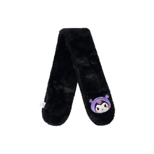 Sanrio Kulomi Полиэстер Трикотаж Шарфы Унисекс Черный