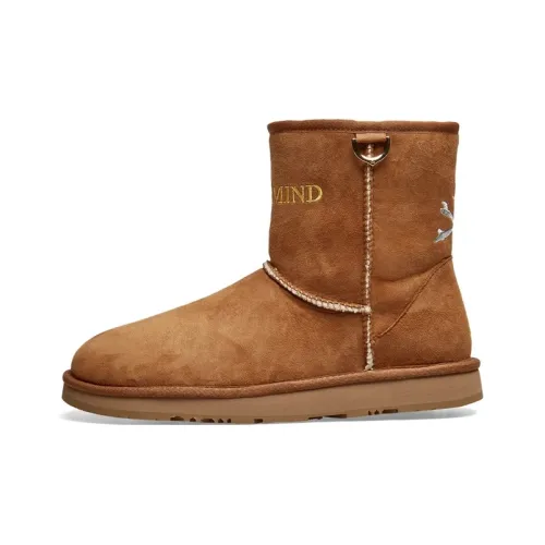 MASTERMIND WORLD x UGG Термостойкие противоскользящие короткие сноубутсы для мужчин цвет каштановый