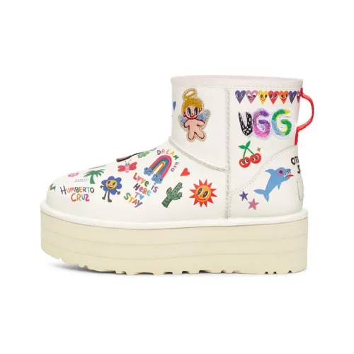 UGG Сноубутсы Белые Женские
