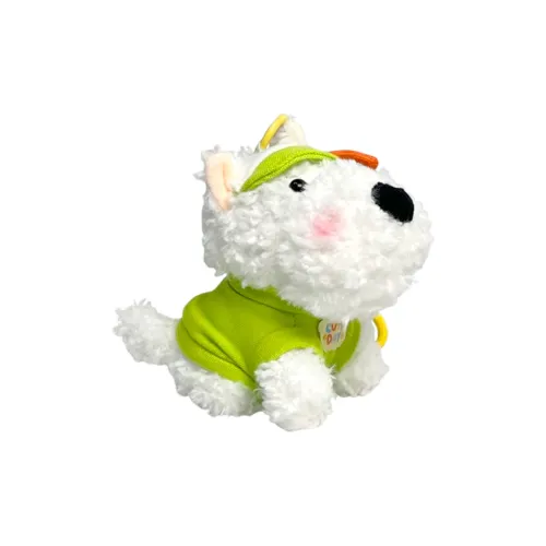 CST WODLD MAOHUN Вест-хайленд Щенок Собака Сумка Брелок Плюшевый Игрушка Кукла Плюшевый Брелок 12 см Высота 16 см