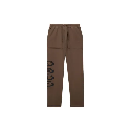 Мужские тренировочные штаны Travis Scott x Air Jordan вязаные коричневые из конского волоса